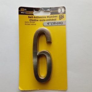 Mid Century House #6 Self Adhesive Number